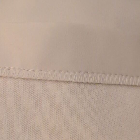 Vintage 90s does 70s white pleather‎ mini skirt women's size large - Picture 5 of 7